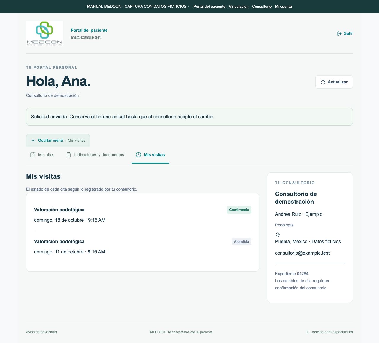 Mis visitas