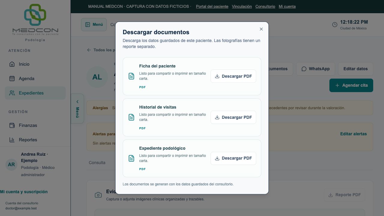 Documentos del expediente